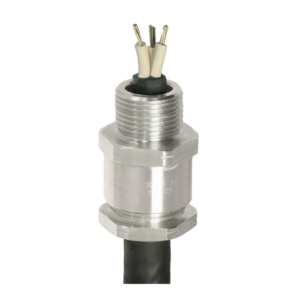 CONECTOR DE LATON NIQUELADO PARA CABLE NO ARMADO, TRENZADO