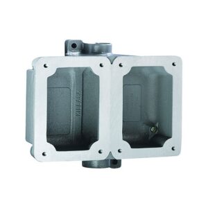 CAJA SOPORTE DOBLE CON SALIDA DE 3/4" CLA 1 DIV 1 & 2