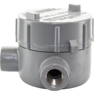 CAJA CONDULET REDONDA GEB TIPO L DE 1/2 A 2" CL 1, DIV 1& 2