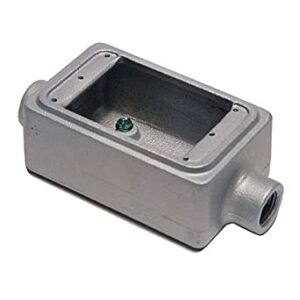 CAJA DE HIERRO PARA DISPOSITIVO CON 2 INGRESOS DE 3/4" Y 1"